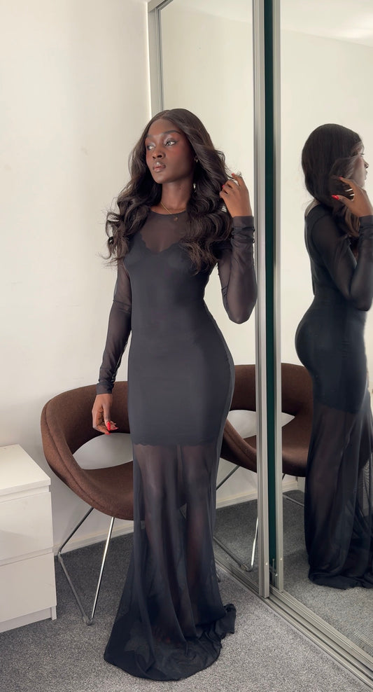 Noir Mesh Dress