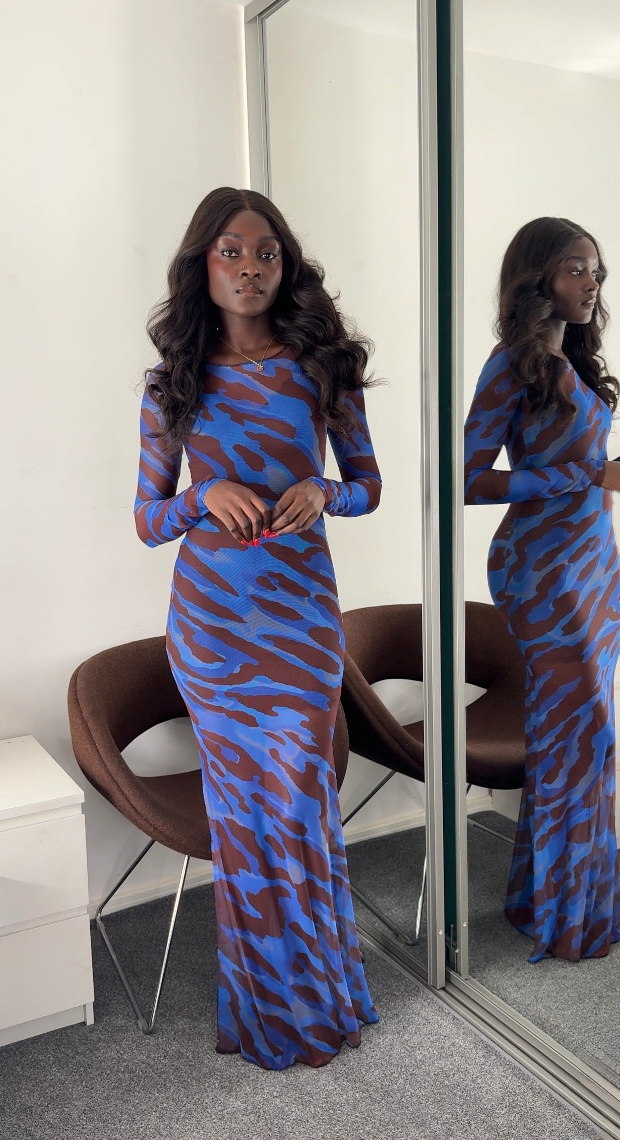 Sapphire Mesh Dress