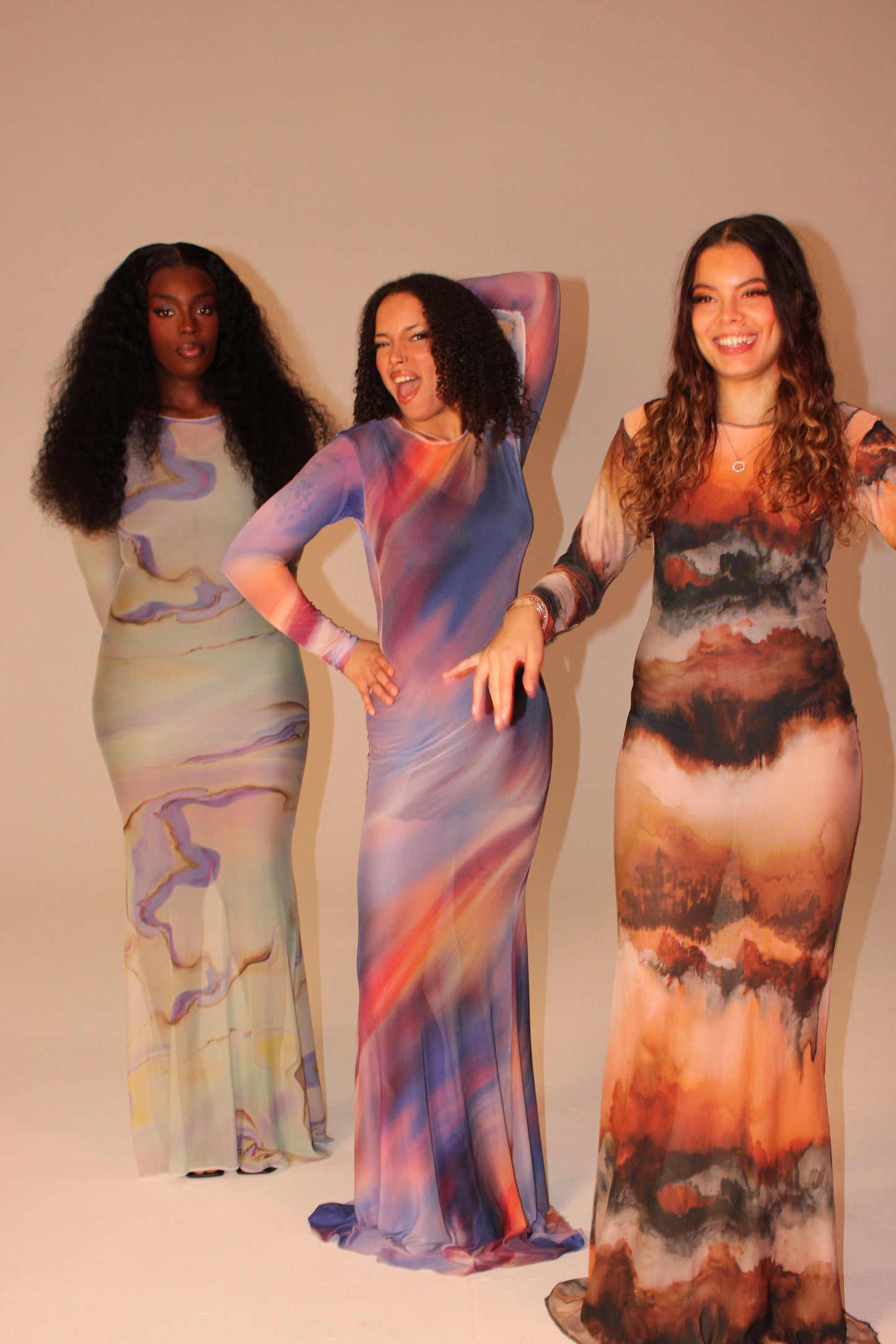 Cocoa Mesh Dress