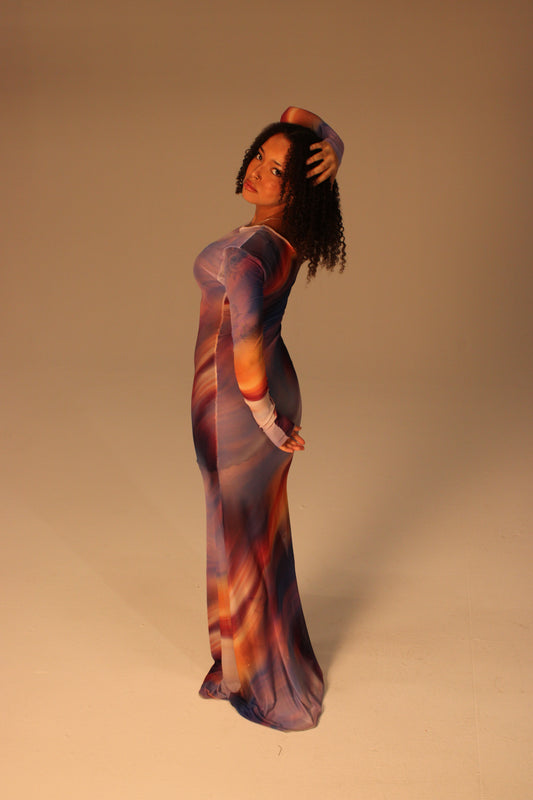 Galaxy Mesh Dress